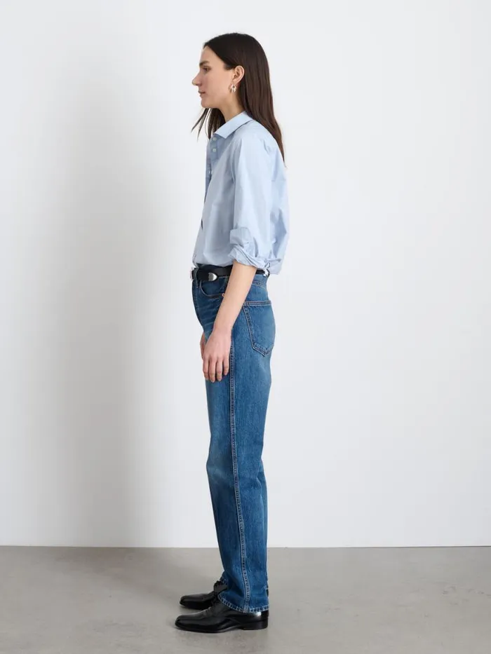Alex Mill Val Shirt In Poplin Calm Blue Women Shirts Tops