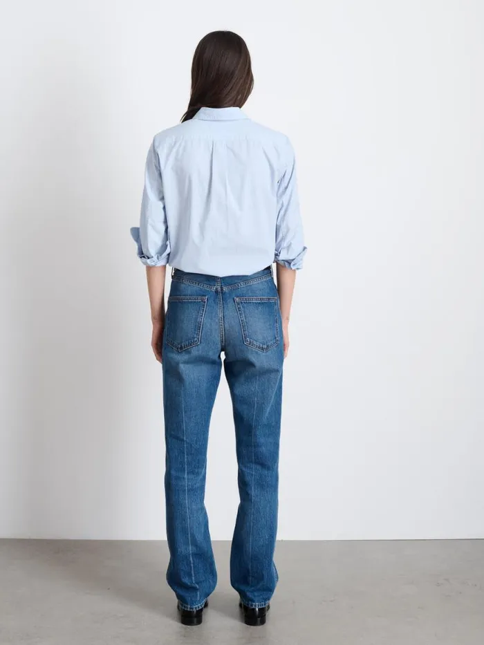Alex Mill Val Shirt In Poplin Calm Blue Women Shirts Tops