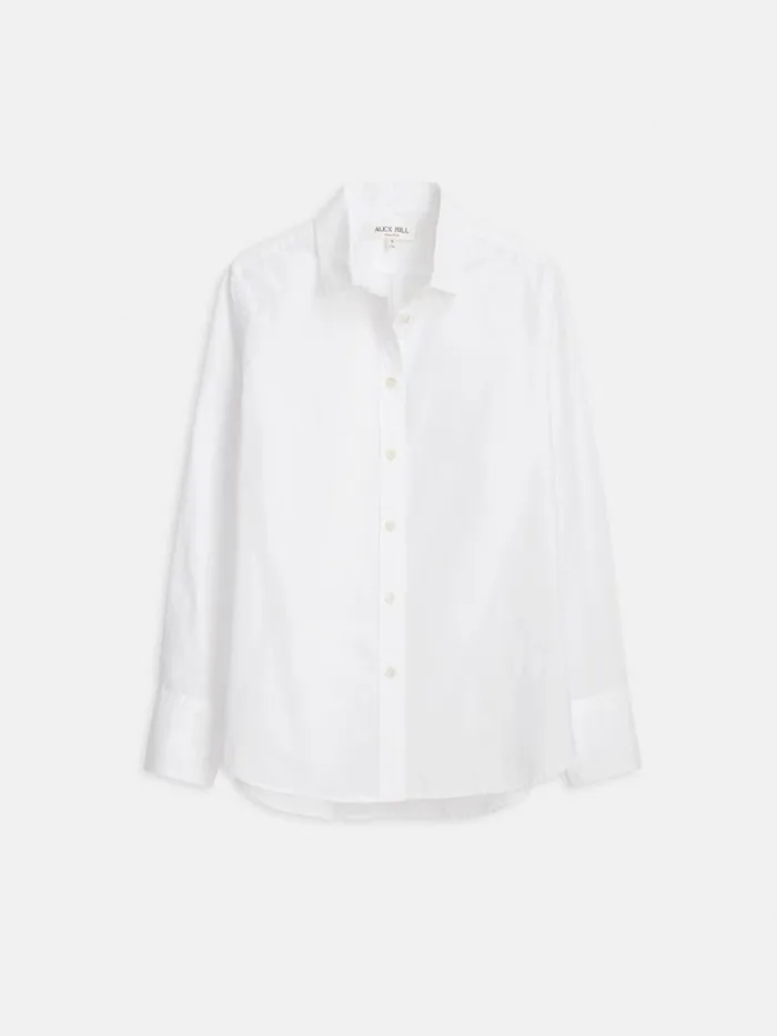 Alex Mill Val Shirt In Poplin White Women Shirts Tops