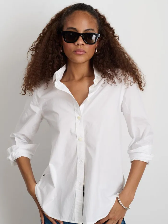 Alex Mill Val Shirt In Poplin White Women Shirts Tops