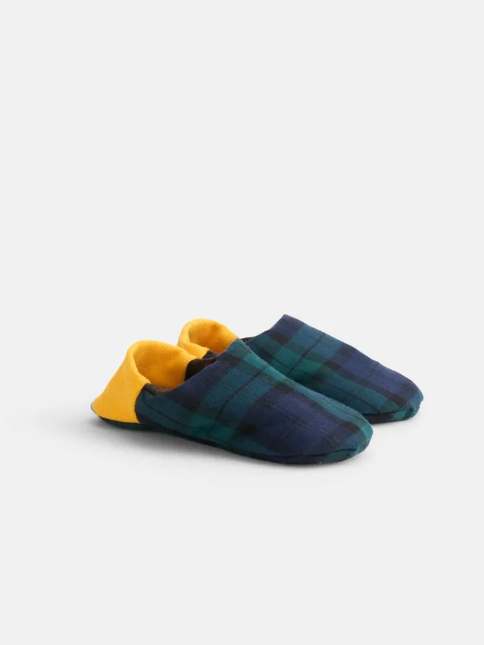 Alex Mill Wool Tartan House Shoes Women Pajamas Slippers