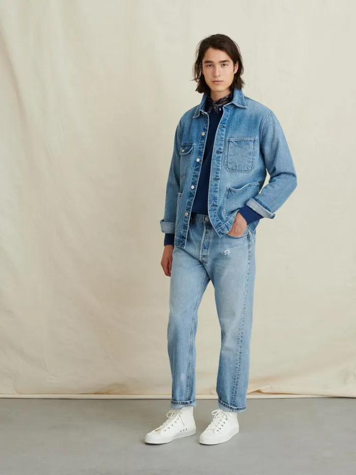 Alex Mill Work Jacket In Vintage Wash Denim Men Jackets Coats