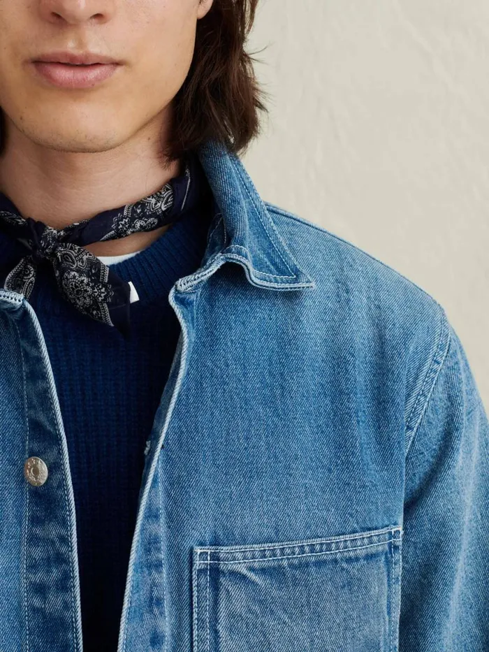 Alex Mill Work Jacket In Vintage Wash Denim Men Jackets Coats