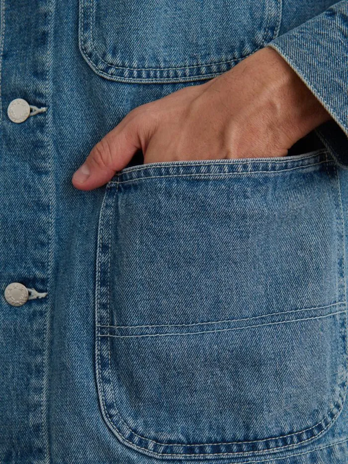 Alex Mill Work Jacket In Vintage Wash Denim Men Jackets Coats