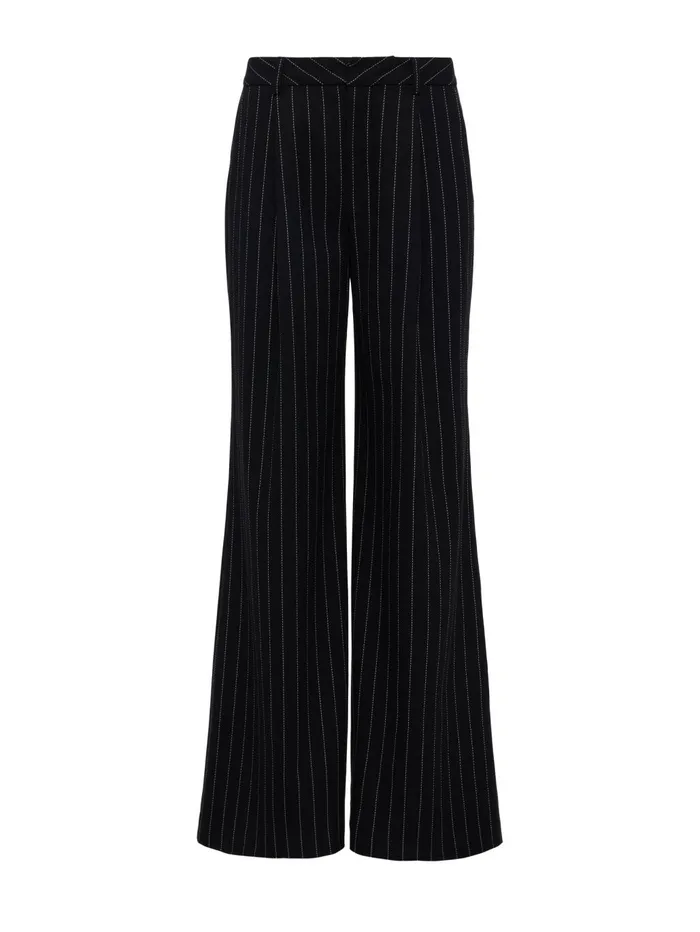Allanah Pinstriped Trouser Blackecru Women L039Agence Pants Allanah Pinstriped Trouser Blackecru Women L039Agence Pants