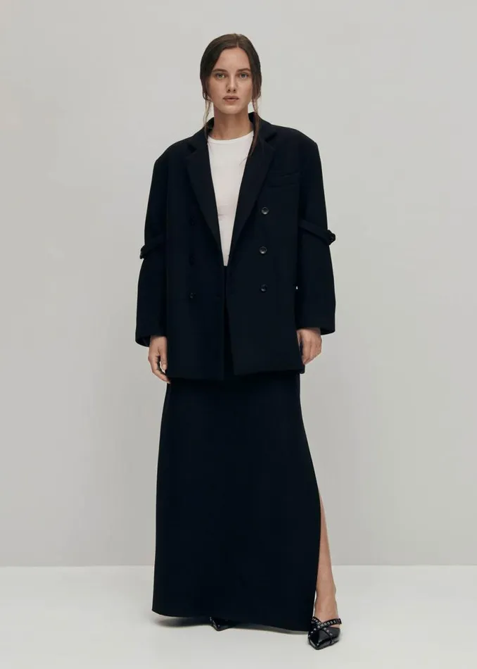 Amber Black Blazer Women ALOHAS Blazers Vests