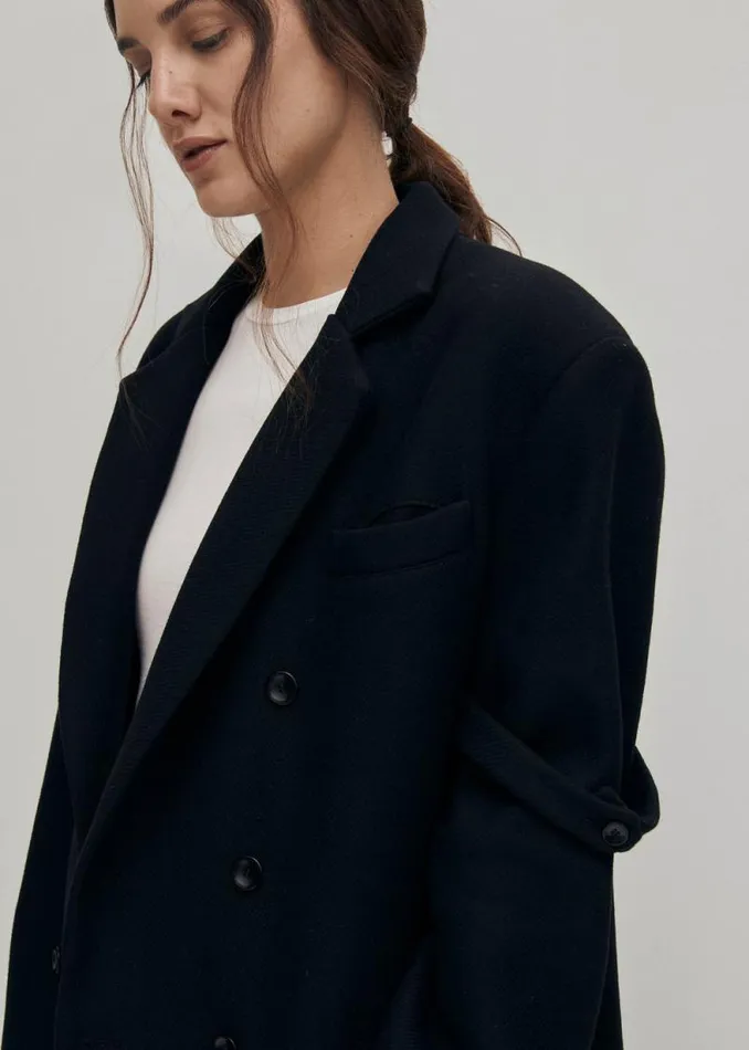 Amber Black Blazer Women ALOHAS Blazers Vests