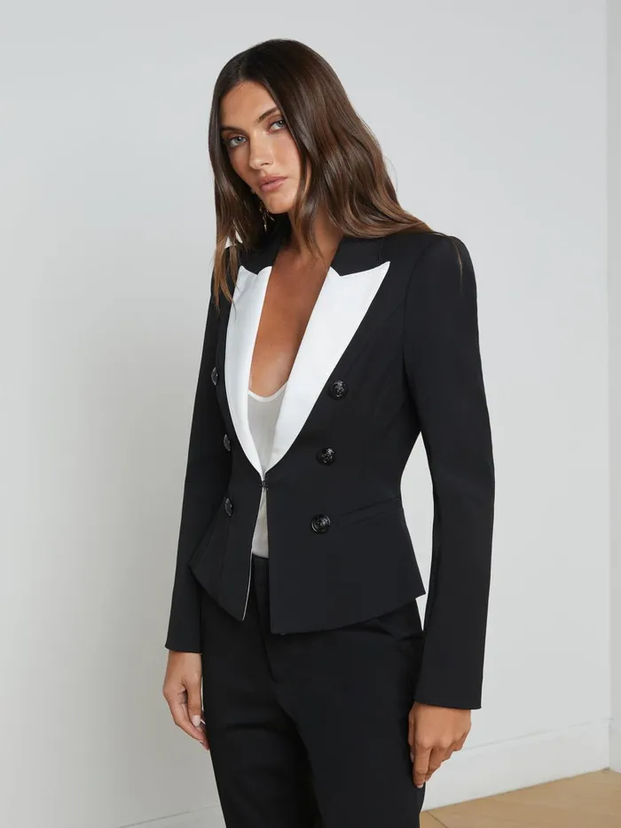 Andalusia Blazer Blackwhite Women L039Agence Matching Sets Andalusia Blazer Blackwhite Women L039Agence Matching Sets