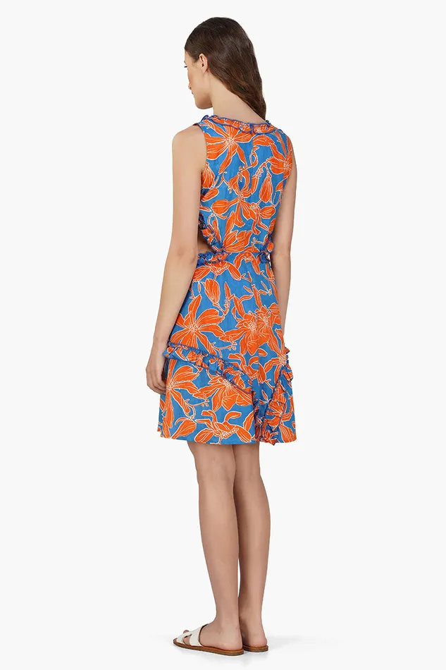 Apricot Beauty Printed Short Dress Apricot Beauty Printed Short Dress