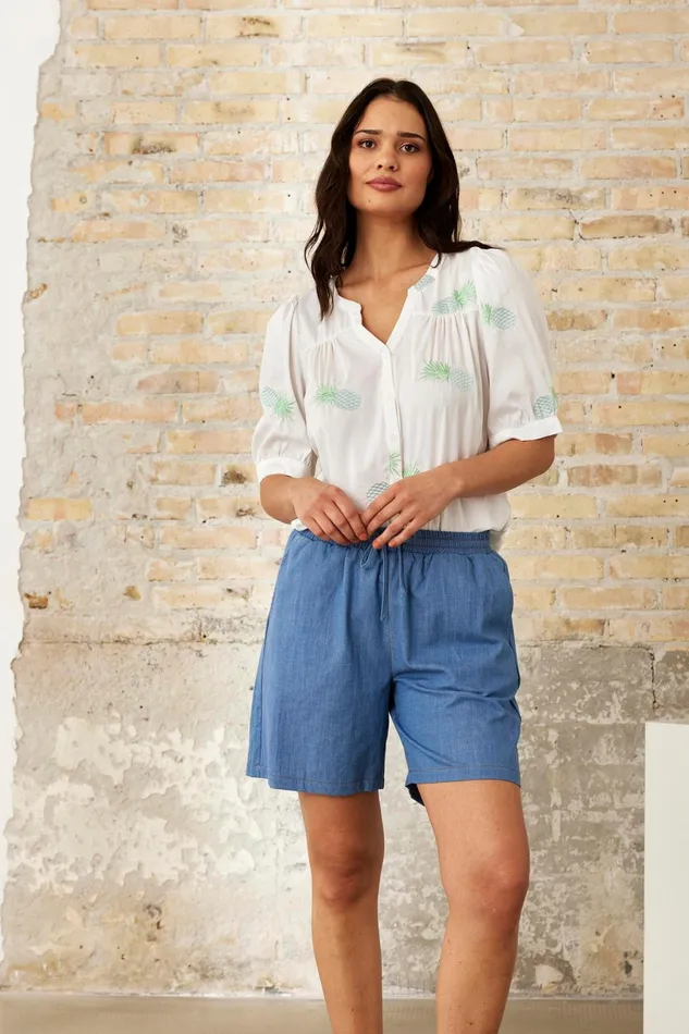 ARIEL SHIRT 16217 020 Off White 020 Women IN FRONT BLOUSES SHIRTS