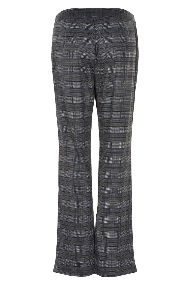 ASTRID CHECKED PANTS 12847 Night Blue 590 Women IN FRONT PANTS