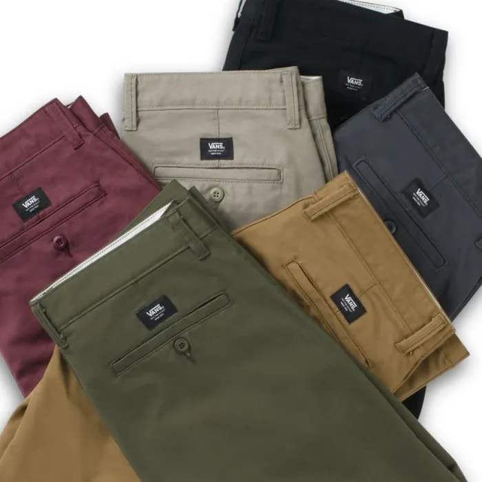 Authentic Chino Stretch Pant Grape Leaf Pants and Denim Vans Men Authentic Chino Stretch Pant Grape Leaf Pants and Denim Vans Men