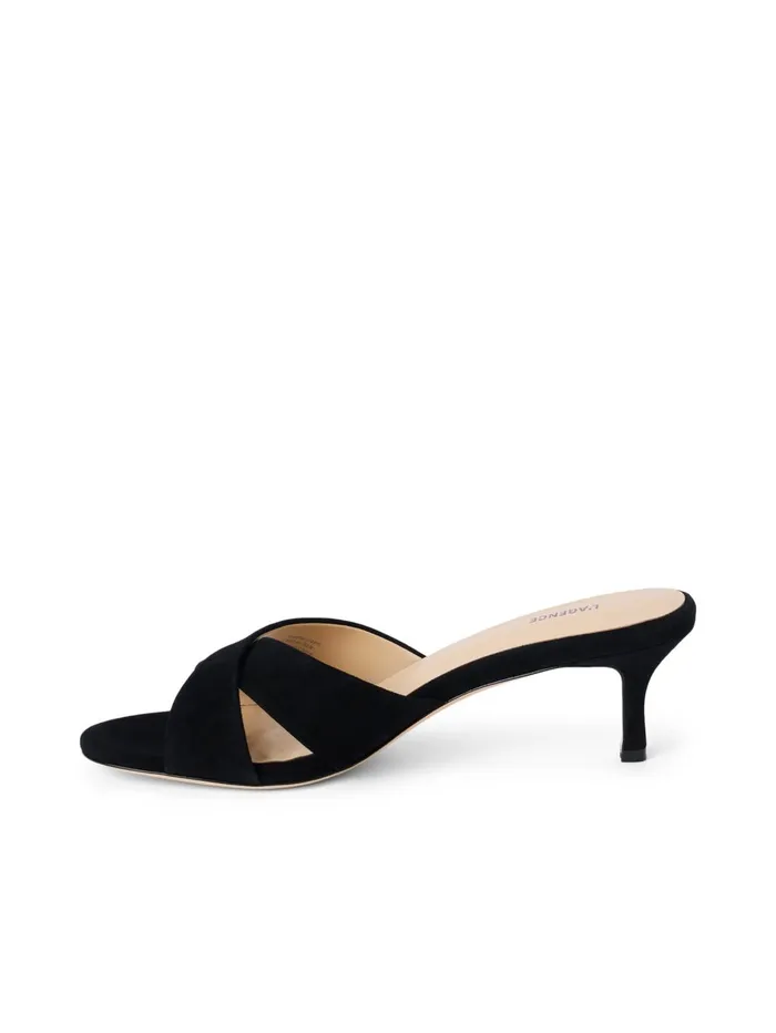 Aveline KittenHeel Sandal Black Suede Women L039Agence Heels Aveline KittenHeel Sandal Black Suede Women L039Agence Heels