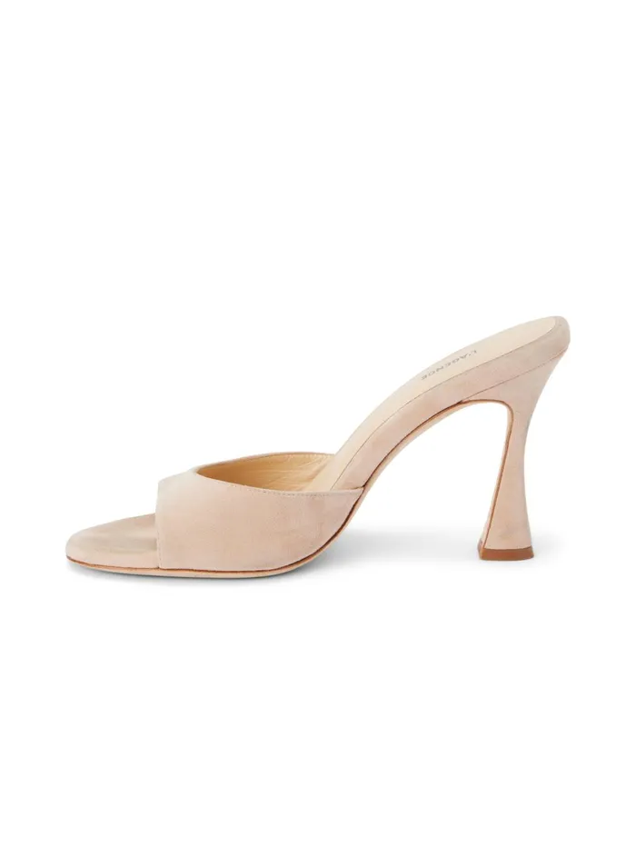 Avery Suede PeepToe Mule Pecan Suede Women L039Agence Heels Avery Suede PeepToe Mule Pecan Suede Women L039Agence Heels
