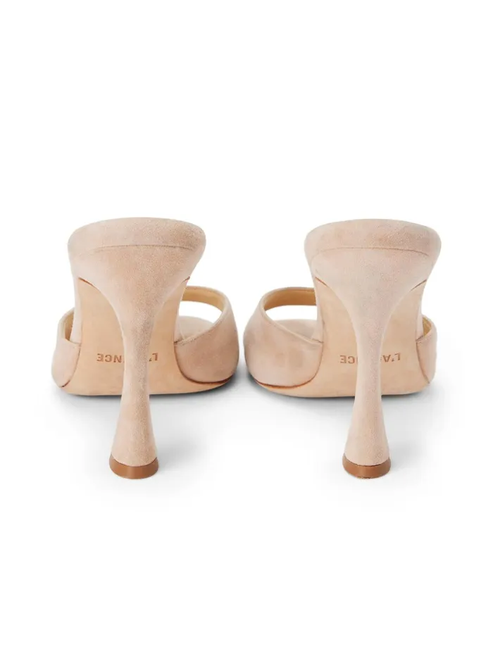 Avery Suede PeepToe Mule Pecan Suede Women L039Agence Heels Avery Suede PeepToe Mule Pecan Suede Women L039Agence Heels