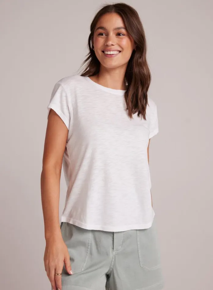 Baby Crew Tee 8211 White Women Bella Dahl Short Sleeve