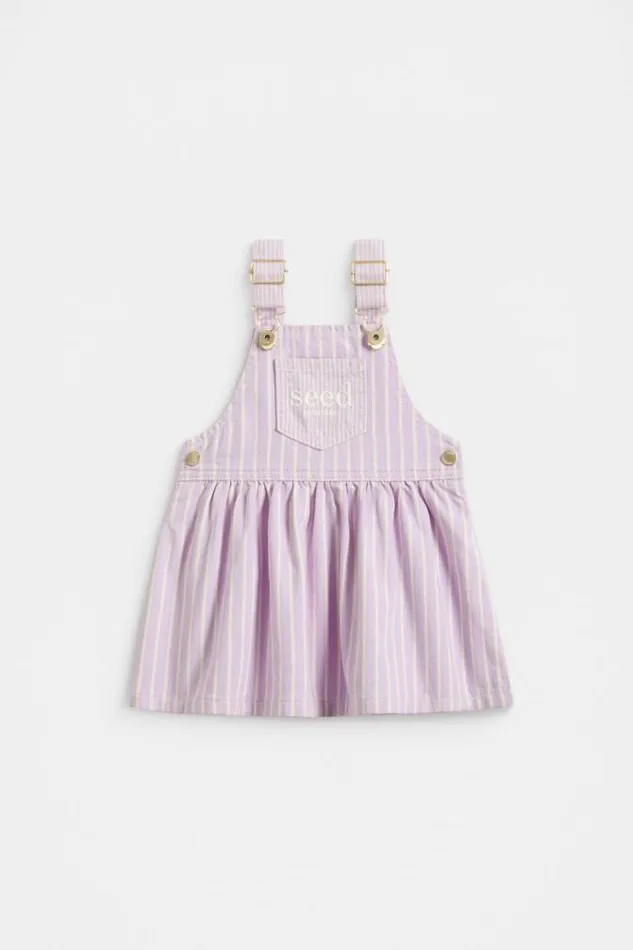Baby Dresses Seed Heritage Logo Pinafore Soft Lilac