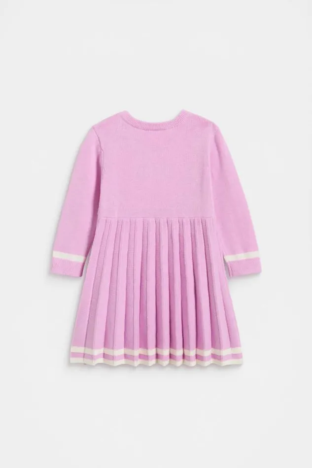 Baby Knitwear and Sweaters Seed Heritage Essential Knit Dress Fairy Floss