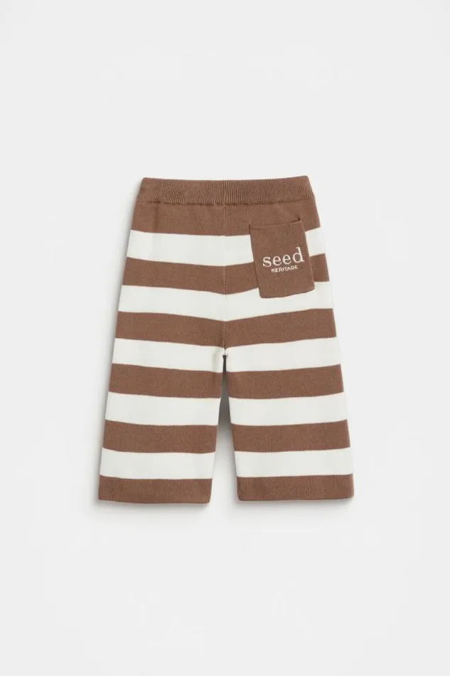 Baby Knitwear and Sweaters Seed Heritage Essential Knit Pant Chocolate Shake
