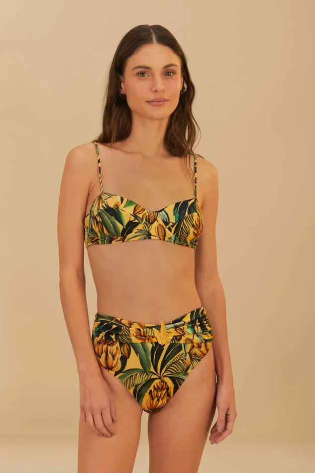 Bananart High Waist Bikini Bottom Women FARM Rio Bikinis