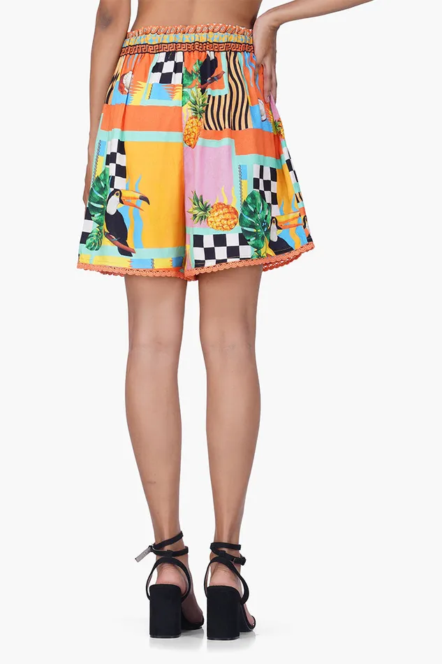 Barbara Toucan Printed Shorts Barbara Toucan Printed Shorts