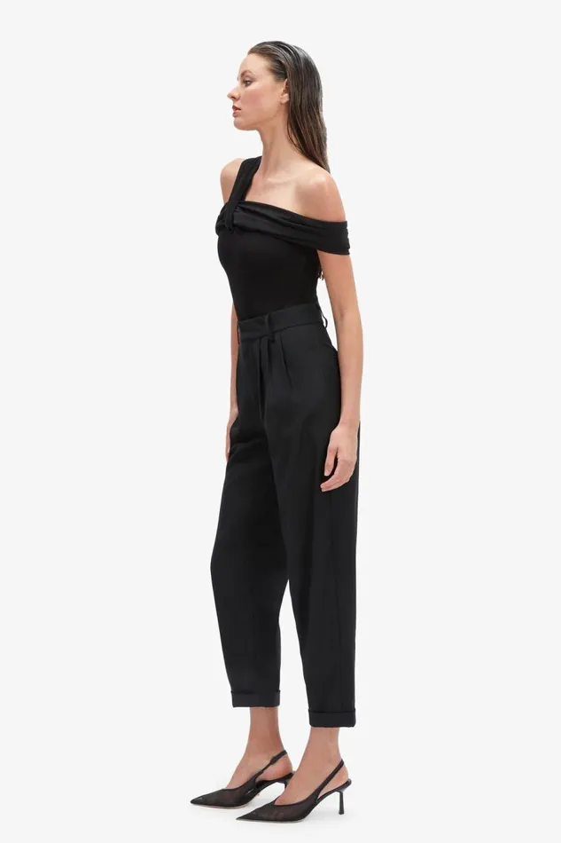 Bardot Bodysuits Women Arie Knit Bodysuit In Black Black Bardot Bodysuits Women Arie Knit Bodysuit In Black Black