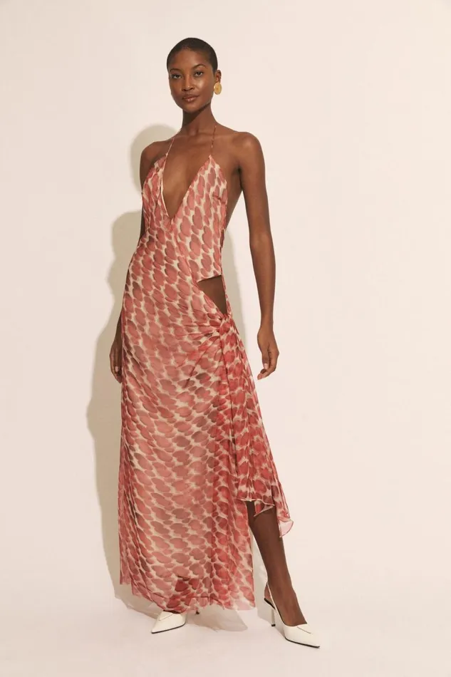 Bardot Day To Night Dresses Women Cyrel Printed Maxi Dress In Red Spot Red Spot
