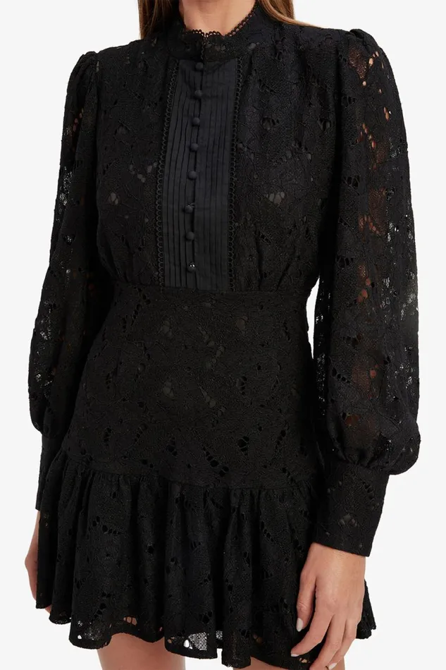 Bardot Day To Night Dresses Women Remy Lace Dress In Black Black Bardot Day To Night Dresses Women Remy Lace Dress In Black Black