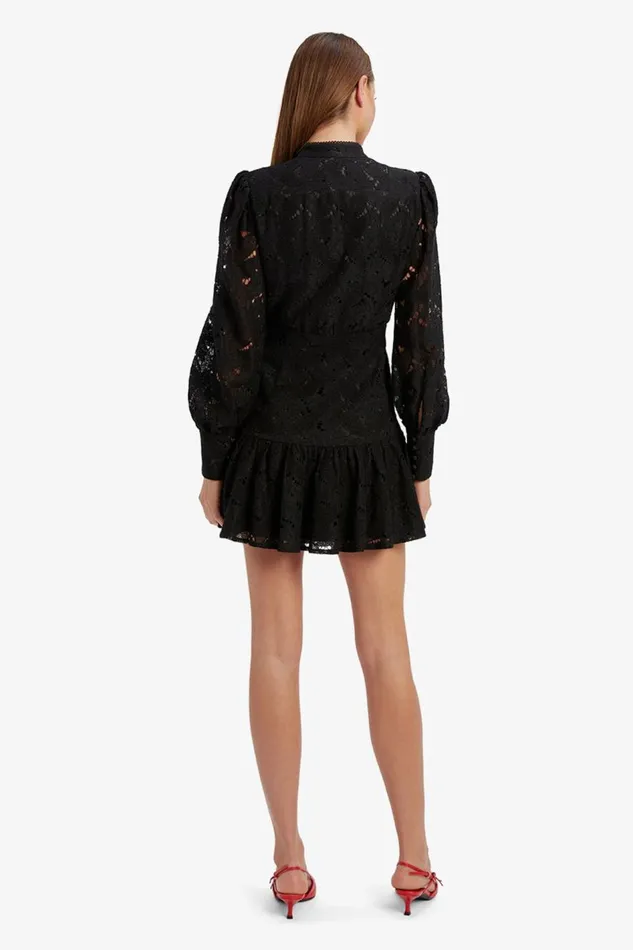 Bardot Day To Night Dresses Women Remy Lace Dress In Black Black Bardot Day To Night Dresses Women Remy Lace Dress In Black Black