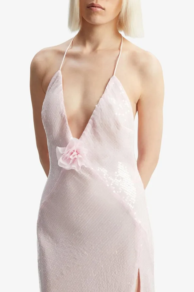 Bardot Occasion Dresses Women Aradia Sequin Halter Dress In Light Pink Light Pink Bardot Occasion Dresses Women Aradia Sequin Halter Dress In Light Pink Light Pink