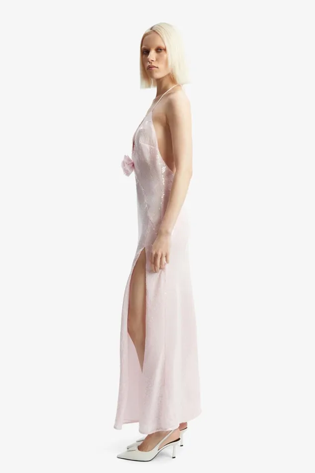 Bardot Occasion Dresses Women Aradia Sequin Halter Dress In Light Pink Light Pink Bardot Occasion Dresses Women Aradia Sequin Halter Dress In Light Pink Light Pink