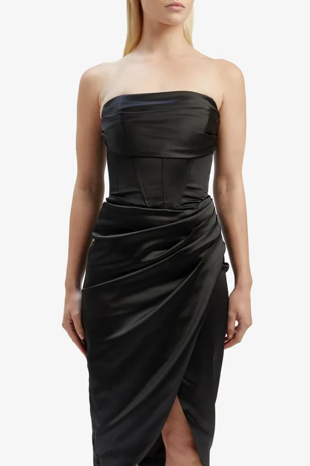 Bardot Occasion Dresses Women Jamila Corset Dress In Black Black Bardot Occasion Dresses Women Jamila Corset Dress In Black Black