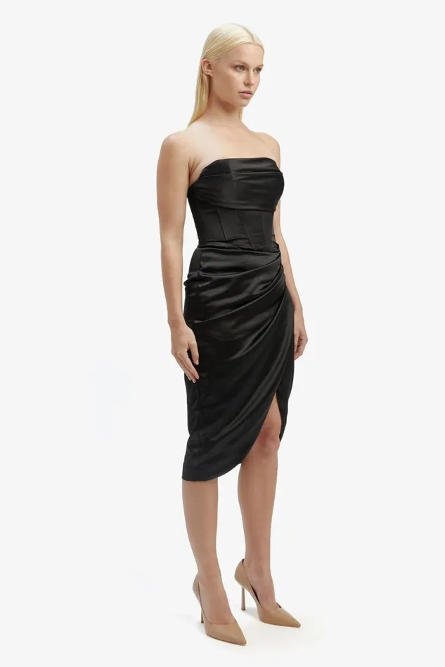 Bardot Occasion Dresses Women Jamila Corset Dress In Black Black Bardot Occasion Dresses Women Jamila Corset Dress In Black Black