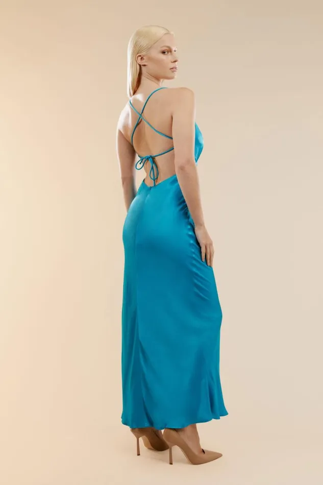 Bardot Occasion Dresses Women Madelyn Midi Slip Dress In Marine Marine