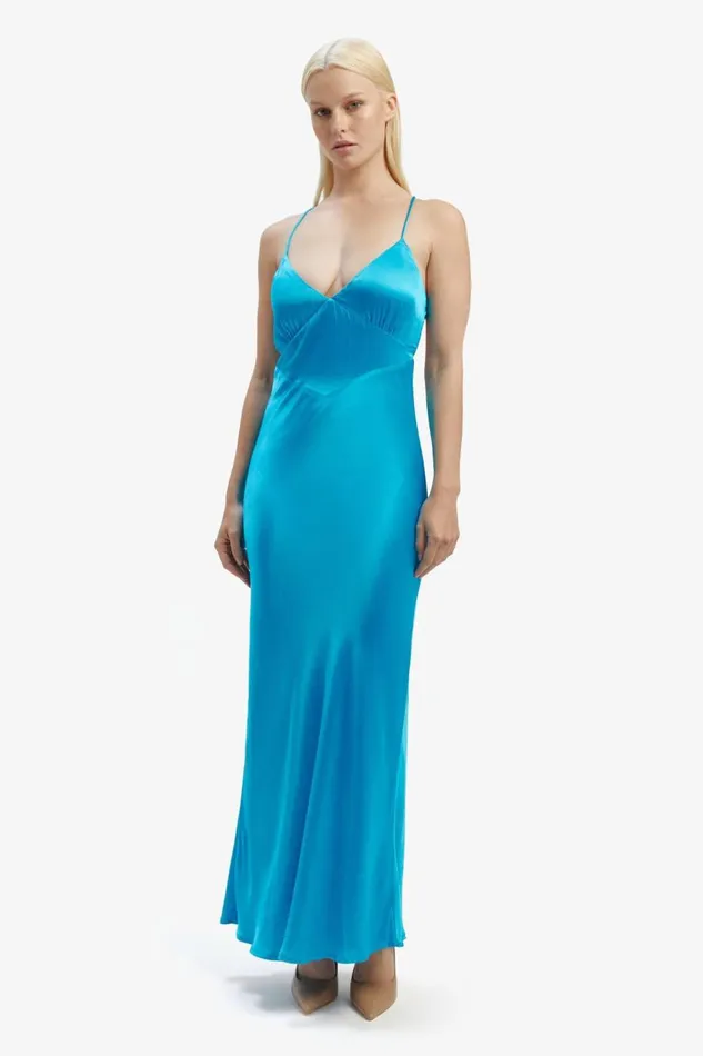 Bardot Occasion Dresses Women Madelyn Midi Slip Dress In Marine Marine Bardot Occasion Dresses Women Madelyn Midi Slip Dress In Marine Marine