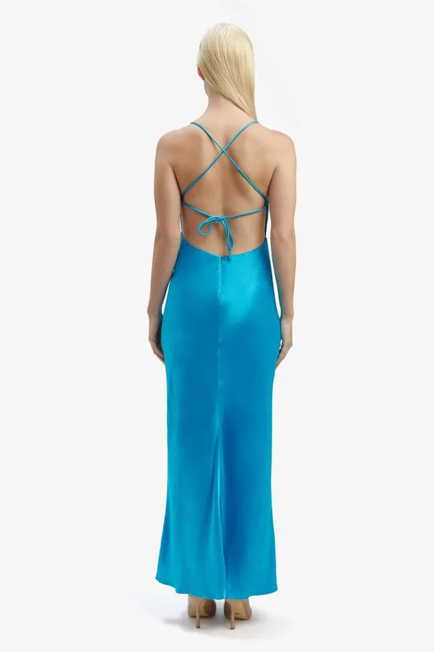 Bardot Occasion Dresses Women Madelyn Midi Slip Dress In Marine Marine Bardot Occasion Dresses Women Madelyn Midi Slip Dress In Marine Marine