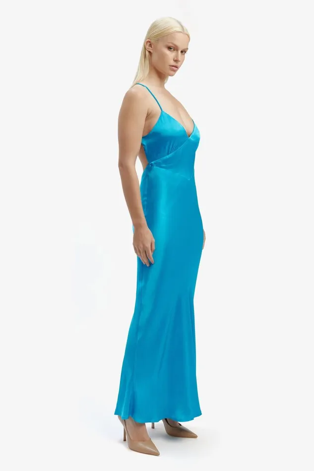 Bardot Occasion Dresses Women Madelyn Midi Slip Dress In Marine Marine Bardot Occasion Dresses Women Madelyn Midi Slip Dress In Marine Marine