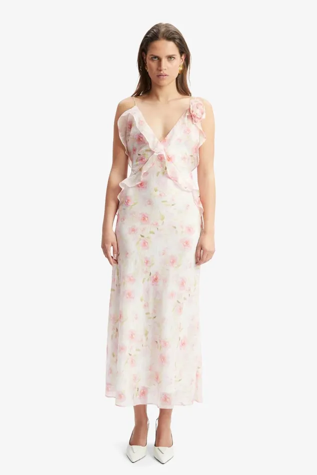 Bardot Occasion Dresses Women Olea Floral Maxi Dress In Pink Flora Pink Flora Bardot Occasion Dresses Women Olea Floral Maxi Dress In Pink Flora Pink Flora