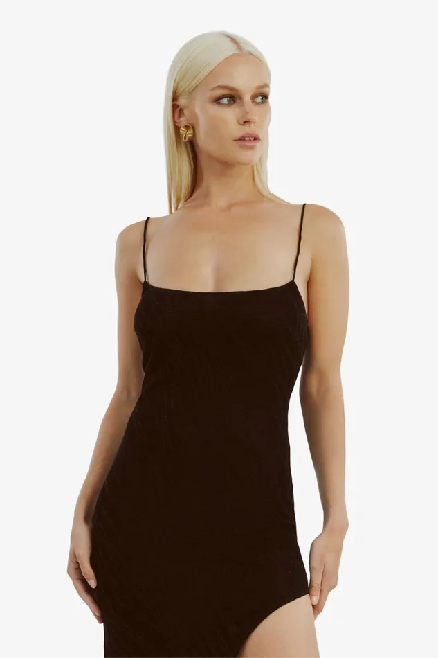 Bardot Party Dresses Women Faro Knit Maxi Dress In Black Black Bardot Party Dresses Women Faro Knit Maxi Dress In Black Black