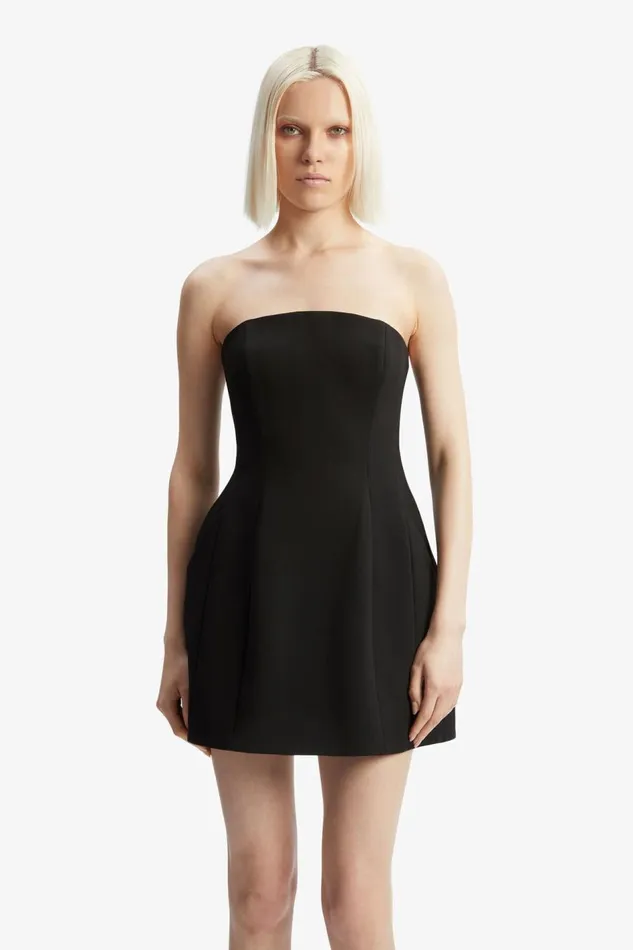 Bardot Party Dresses Women Karoline Hourglass Mini Dress In Black Black Bardot Party Dresses Women Karoline Hourglass Mini Dress In Black Black