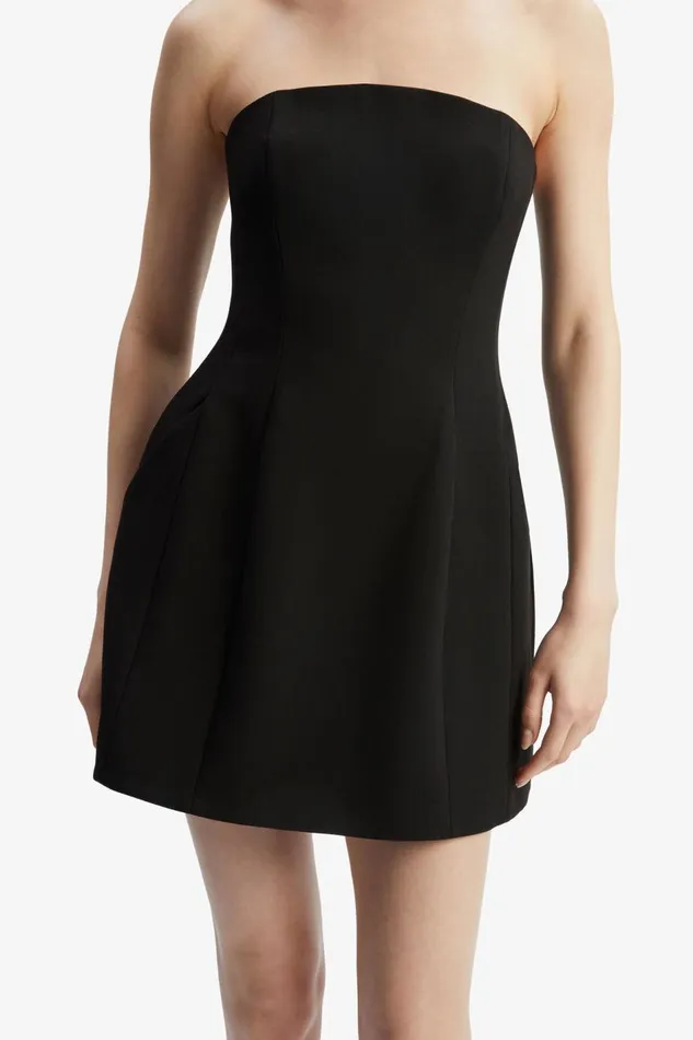 Bardot Party Dresses Women Karoline Hourglass Mini Dress In Black Black Bardot Party Dresses Women Karoline Hourglass Mini Dress In Black Black