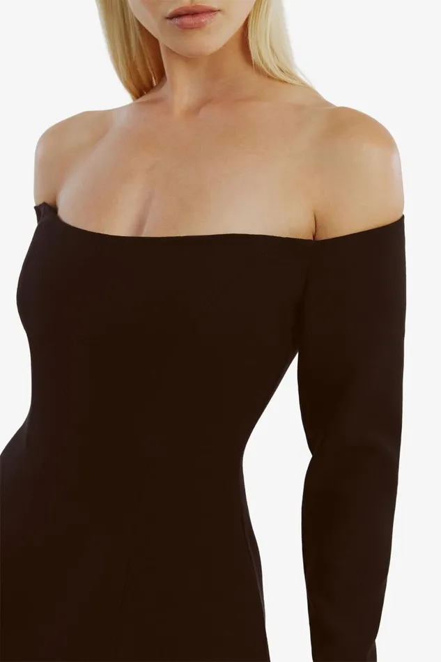 Bardot Party Dresses Women Nadene Hourglass Mini Dress In Black Black Bardot Party Dresses Women Nadene Hourglass Mini Dress In Black Black