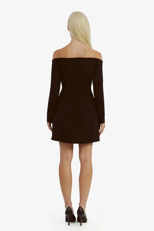 Bardot Party Dresses Women Nadene Hourglass Mini Dress In Black Black Bardot Party Dresses Women Nadene Hourglass Mini Dress In Black Black