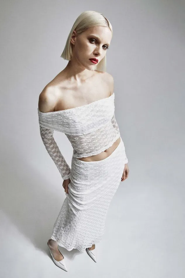 Bardot Party Tops Women Adoni Off The Shoulder Top In Orchid White Orchid White