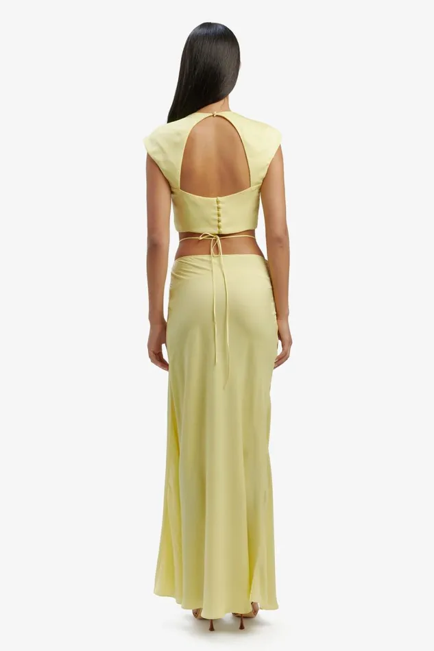 Bardot Party Tops Women Anya Satin Top In Canary Yellow Canary Yellow Bardot Party Tops Women Anya Satin Top In Canary Yellow Canary Yellow