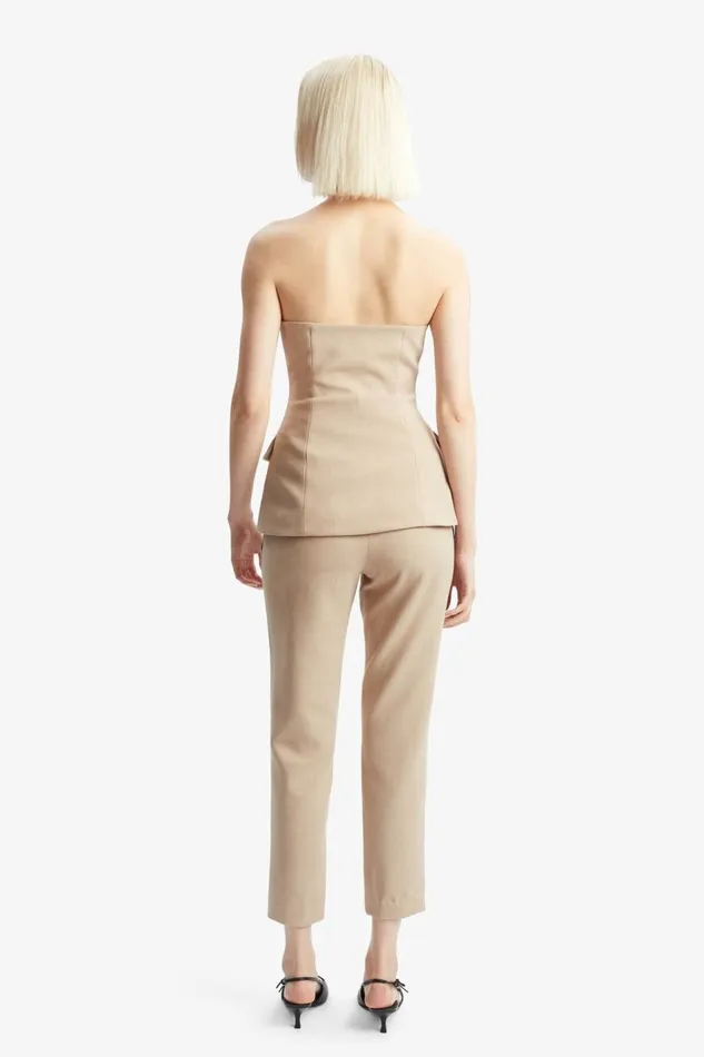 Bardot Party Tops Women Kylian Button Front Top In Tan Tan Bardot Party Tops Women Kylian Button Front Top In Tan Tan