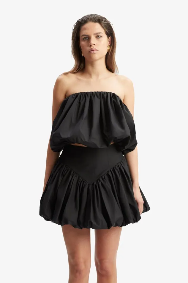 Bardot Party Tops Women Lissett Poplin Balloon Top In Black Black Bardot Party Tops Women Lissett Poplin Balloon Top In Black Black