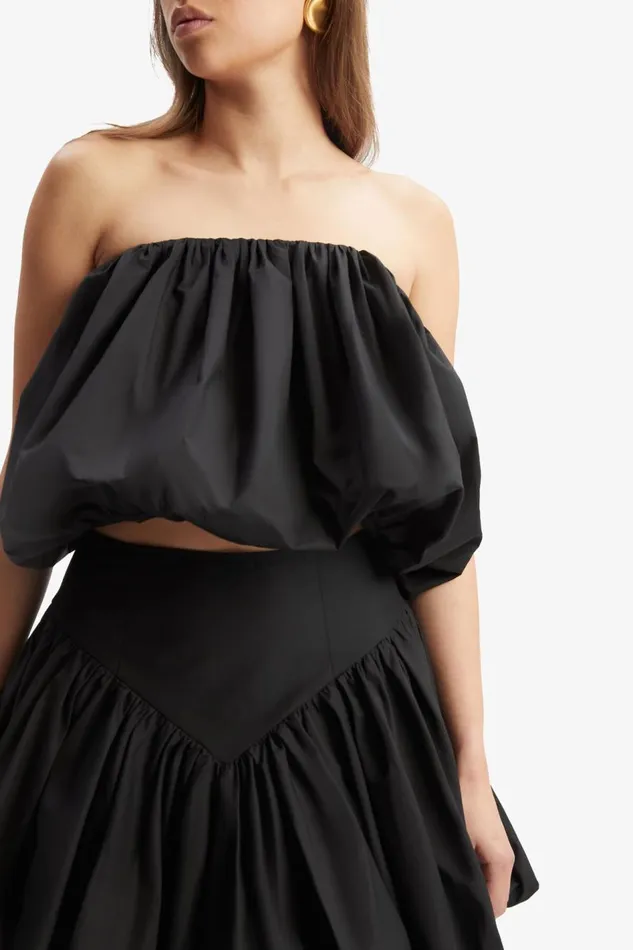 Bardot Party Tops Women Lissett Poplin Balloon Top In Black Black Bardot Party Tops Women Lissett Poplin Balloon Top In Black Black