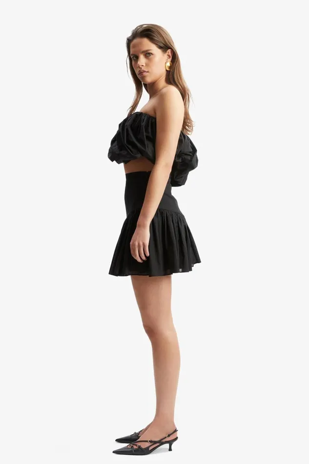 Bardot Party Tops Women Lissett Poplin Balloon Top In Black Black Bardot Party Tops Women Lissett Poplin Balloon Top In Black Black