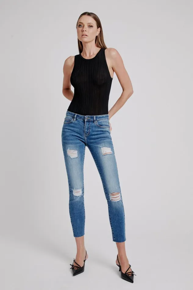 Bardot Skinny Jean Women Kate Trashed Hipster Jeans In Dark Vintage Dark Vintage Bardot Skinny Jean Women Kate Trashed Hipster Jeans In Dark Vintage Dark Vintage